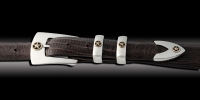 Aztec 1&quot; w 14K gold star B79GS