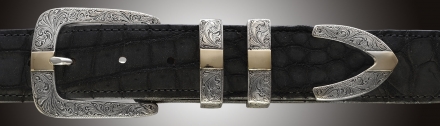 Caliente 4 piece fine engraving with 14k overlay