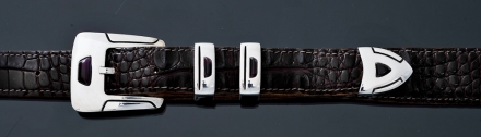 B50S 1&quot; 4 piece buckle set with sugilite
