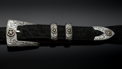 Aztec 1&quot; Fine Engraved with 14K star, Code: EF79GS