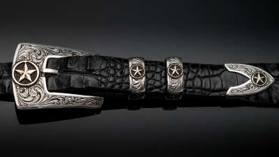 Pagosa 1&quot; Fine Engraved with 14K star , Code: EF78GS